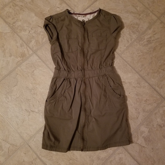 H&M Girls Cargo Green Dress - Picture 1 of 1